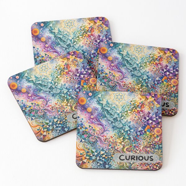 Item preview, Cheerful, colorful geometric shapes and waves designed and sold by 2-Seraphira.