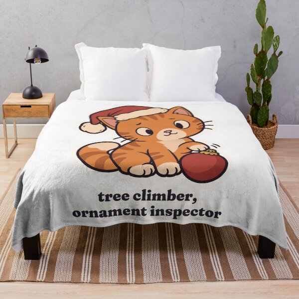 Item preview, Funny Orange Cat Christmas Ornament Inspector designed and sold by OuqCreations.
