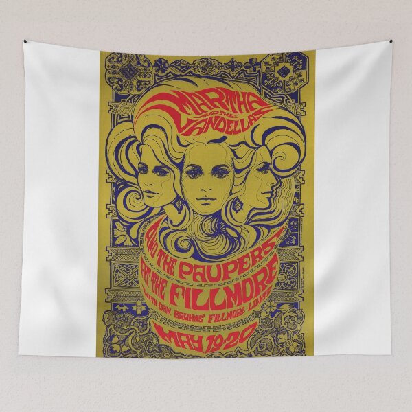 Item preview, Martha And The Vandellas Original Custom Vintage Music Band Tee Unique Poster Wall Art designed and sold by Cool Robot Bro..