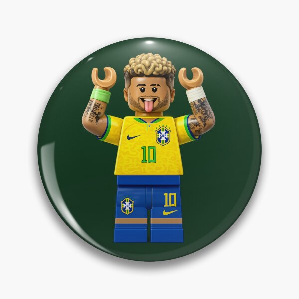 Item preview, Neymar Jr Brick Football Player – LEGO Style designed and sold by briestudio.