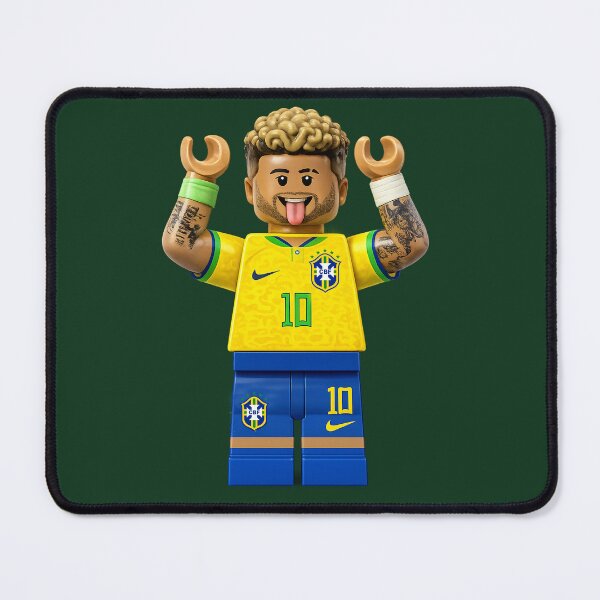 Item preview, Neymar Jr Brick Football Player – LEGO Style designed and sold by briestudio.