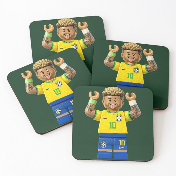 Item preview, Neymar Jr Brick Football Player – LEGO Style designed and sold by briestudio.