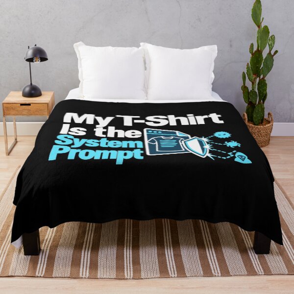 Item preview, My T-Shirt Is the System Prompt Threat Modeling Graphic designed and sold by ThreadQuirk.