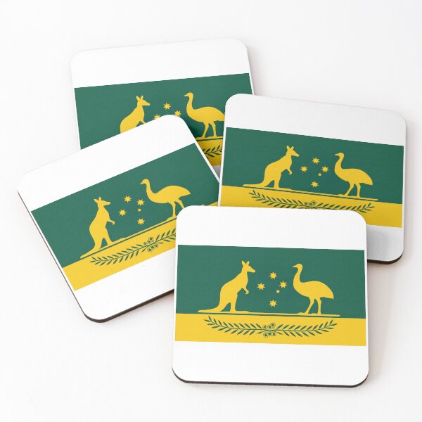 Item preview, Green and Gold coat of arms alt Australia designed and sold by Kangaroo Sun.