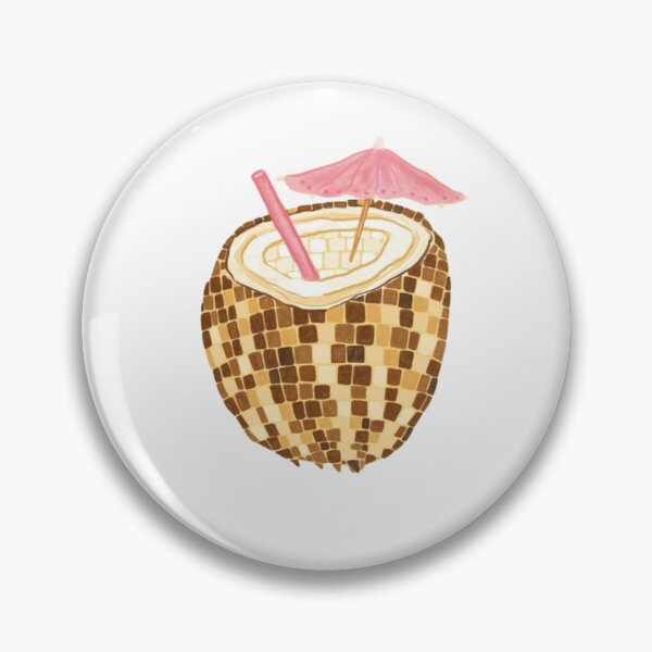 Item preview, Disco Ball Coconut Drink Tropical Beach Aesthetic designed and sold by AandBCollective.