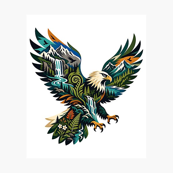 Item preview, High Country Eagle designed and sold by Wild Creative Art.
