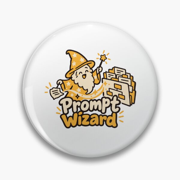 Item preview, Prompt Wizard Cute Automation Design designed and sold by ThreadQuirk.