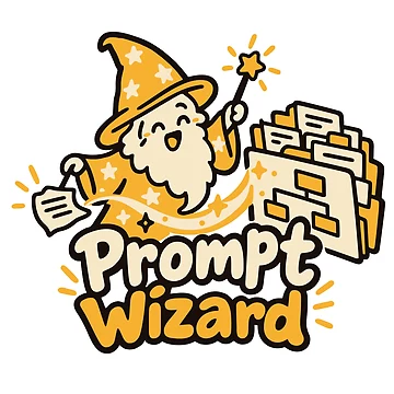 Artwork thumbnail, Prompt Wizard Cute Automation Design by ThreadQuirk
