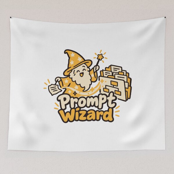 Item preview, Prompt Wizard Cute Automation Design designed and sold by ThreadQuirk.