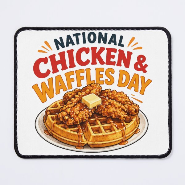 Item preview, National Chicken and Waffles Day designed and sold by ryanapples2.