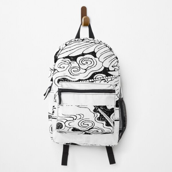 Item preview, Vintage Japanese Crane in Clouds Illustration designed and sold by itslumorastudio.