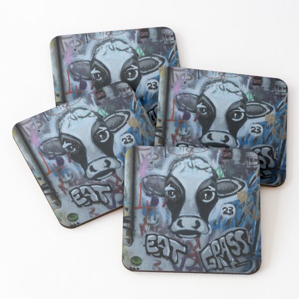 Item preview, Eat Grass Cow Graffiti Photograph designed and sold by rosestuart.