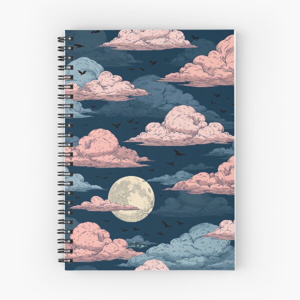 Item preview, Moon and Pastel Clouds designed and sold by ArtfulAdv.