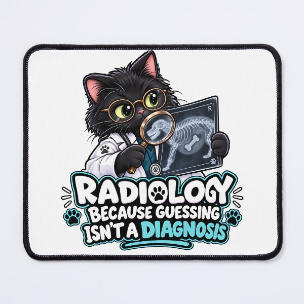 Item preview, Radiology Because Guessing Isn't a Diagnosis – Veterinary Radiology Cat designed and sold by Bettybee00.