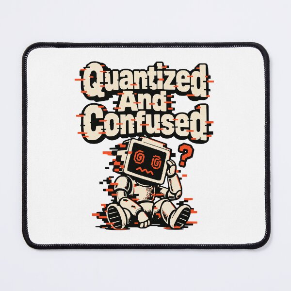 Item preview, Quantized And Confused Glitch Robot designed and sold by ThreadQuirk.