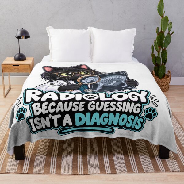 Item preview, Radiology Because Guessing Isn't a Diagnosis – Veterinary Radiology Cat designed and sold by Bettybee00.