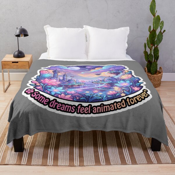 Item preview, Dreamlike Floating Islands Glowing Flowers Anime Landscape designed and sold by KhAIa Reeve Art Studio.