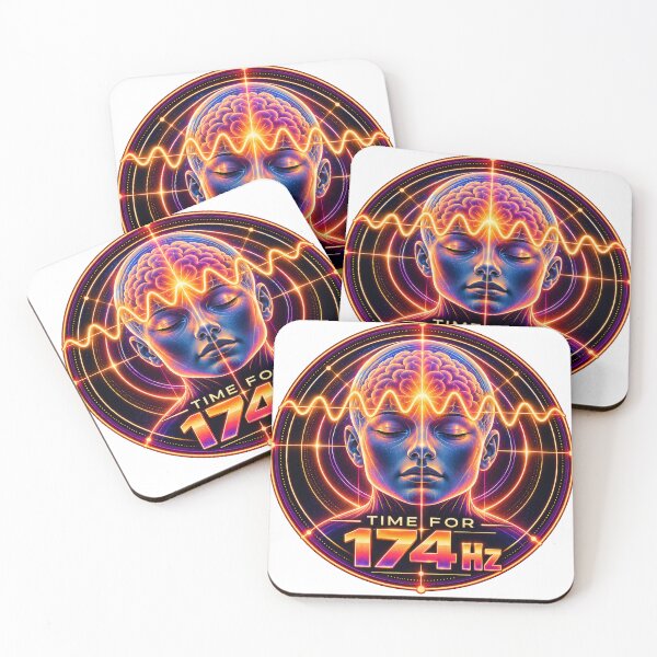 Item preview, Time for 174Hz – Solfeggio Frequency Brainwave Cyber Retro Aesthetic designed and sold by Odd Alien Lab.