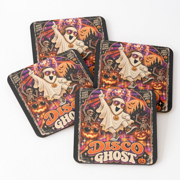 Item preview, Disco Ghost — Groovy Retro Halloween Dance Party designed and sold by Dovarune.