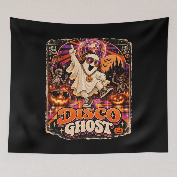 Item preview, Disco Ghost — Groovy Retro Halloween Dance Party designed and sold by Dovarune.