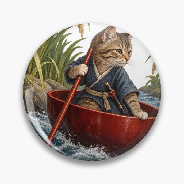 Item preview, Issun-boshi Cat in a Lacquer Bowl designed and sold by Ocelot-T.