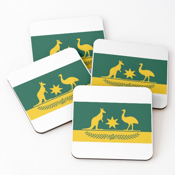 Item preview, Green and Gold coat of arms alt Australia designed and sold by Kangaroo Sun.