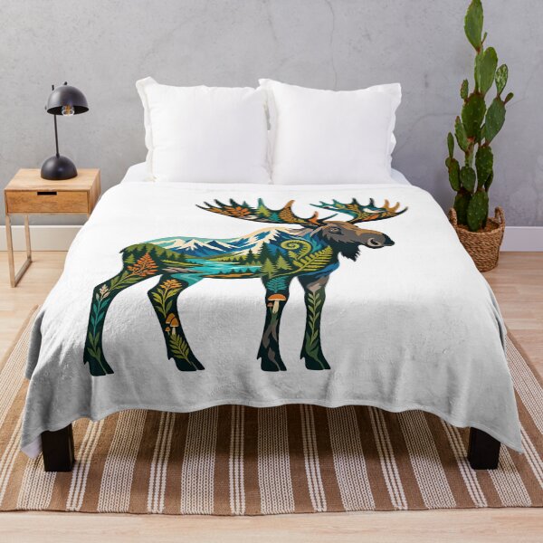 Item preview, Mountain Forest Moose designed and sold by Wild Creative Art.