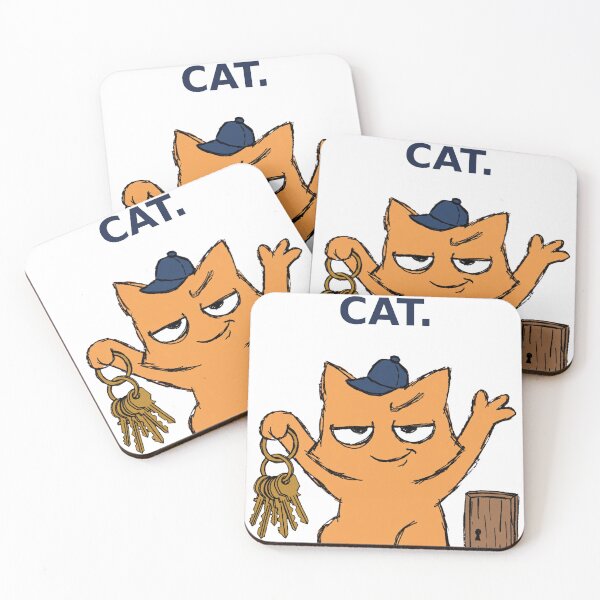 Item preview, Call the Cat Funny Cat Sticker — Smug Locksmith Cat Decal designed and sold by ryleemaxwell.
