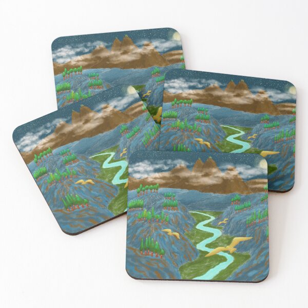 Item preview, Magical valley scenery designed and sold by greenPQBstudio.