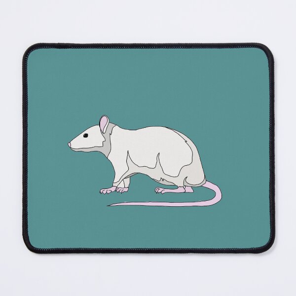 Item preview, White Laboratory Rat Illustration designed and sold by Levi & Koda Studio.