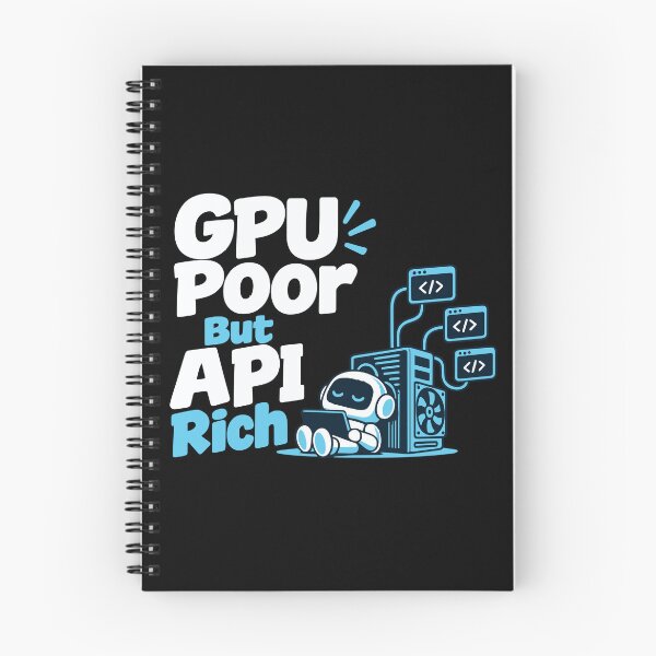Item preview, GPU Poor But API Rich Local AI T-Shirt designed and sold by ThreadQuirk.