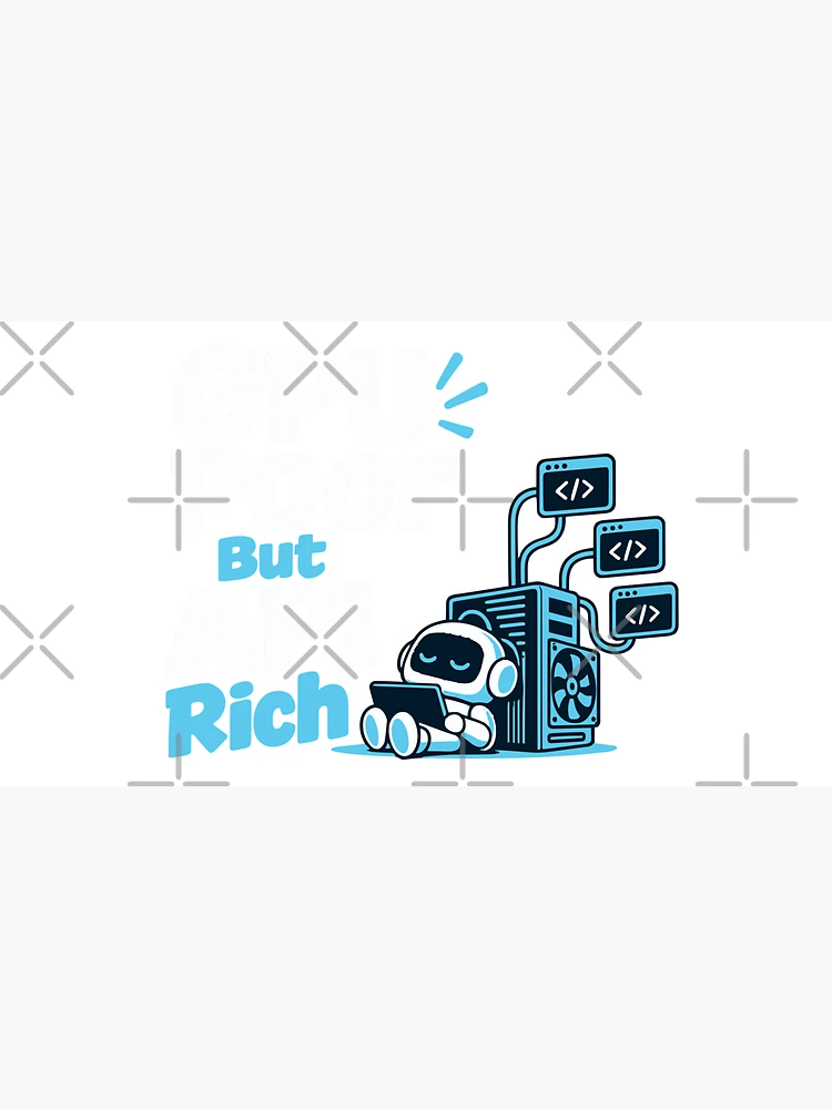 Thumbnail 3 of 3, Cap, GPU Poor But API Rich Local AI T-Shirt designed and sold by ThreadQuirk.