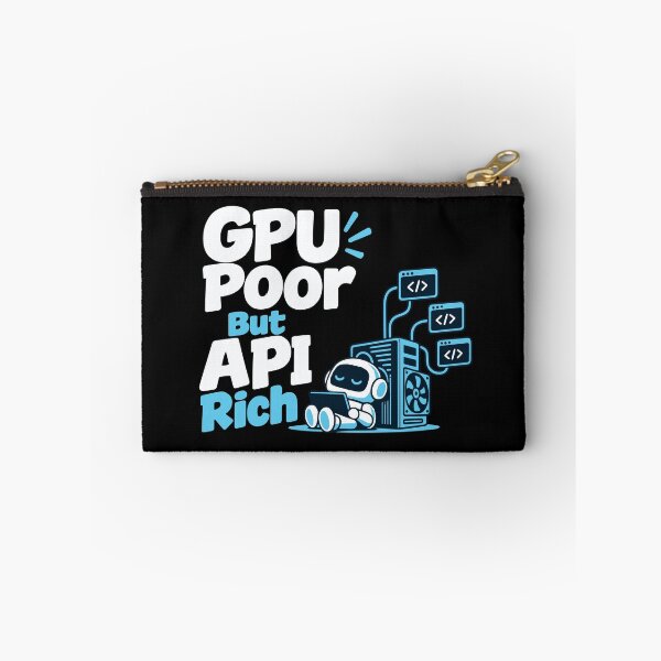 Item preview, GPU Poor But API Rich Local AI T-Shirt designed and sold by ThreadQuirk.