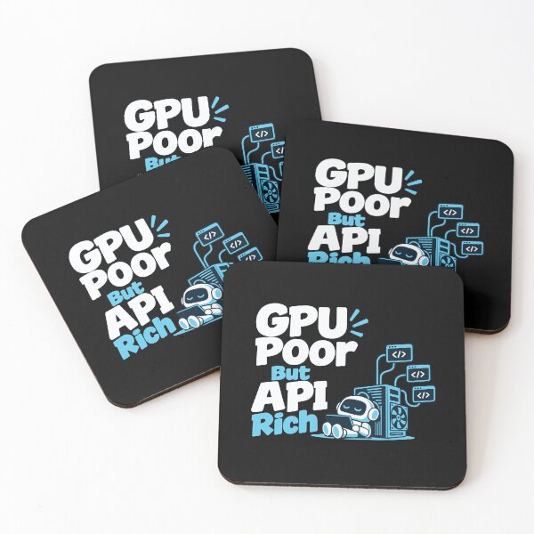 Item preview, GPU Poor But API Rich Local AI T-Shirt designed and sold by ThreadQuirk.