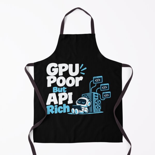 Item preview, GPU Poor But API Rich Local AI T-Shirt designed and sold by ThreadQuirk.