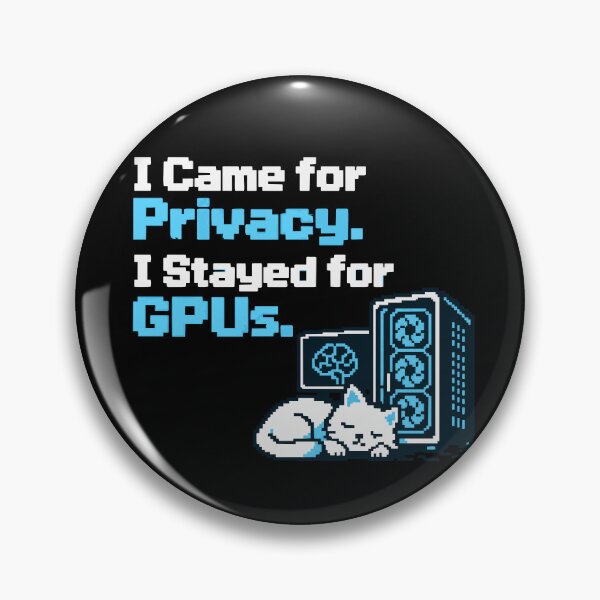 Item preview, I Came for Privacy I Stayed for GPUs Pixel Art designed and sold by ThreadQuirk.