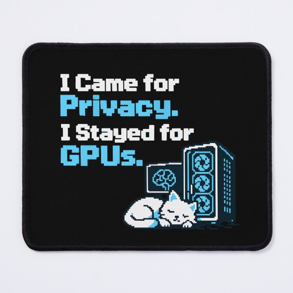 Item preview, I Came for Privacy I Stayed for GPUs Pixel Art designed and sold by ThreadQuirk.