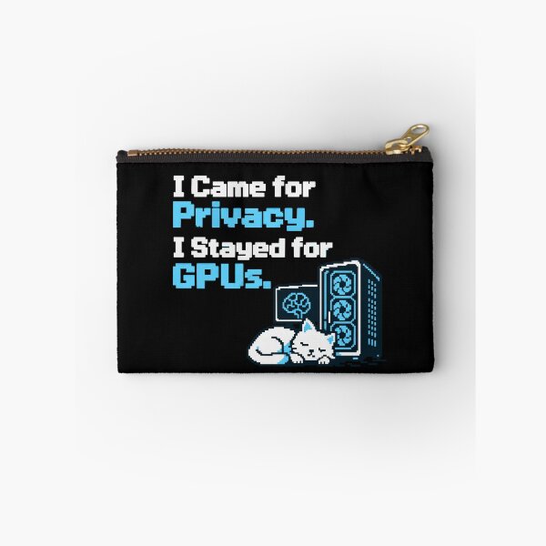 Item preview, I Came for Privacy I Stayed for GPUs Pixel Art designed and sold by ThreadQuirk.
