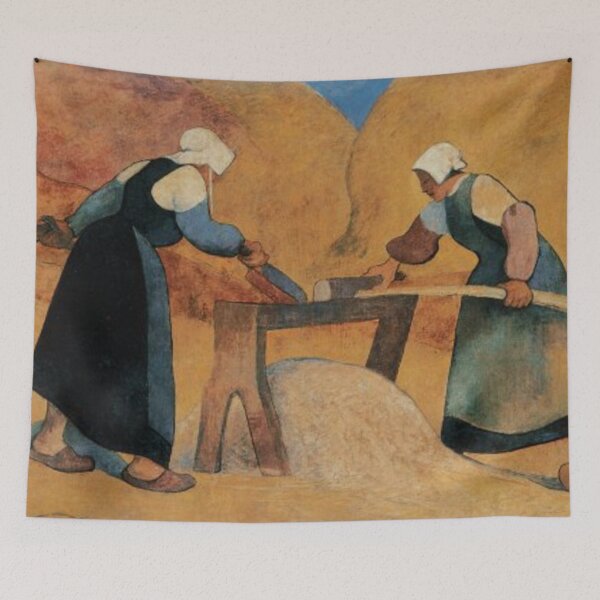 Item preview, Breton women scutching flax: Labour designed and sold by SharonTheFirst.