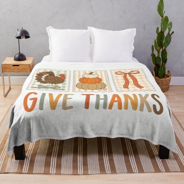 Item preview, Give Thanks with Turkey Pumpkins and Gingham Bows designed and sold by Cute-and-Co.