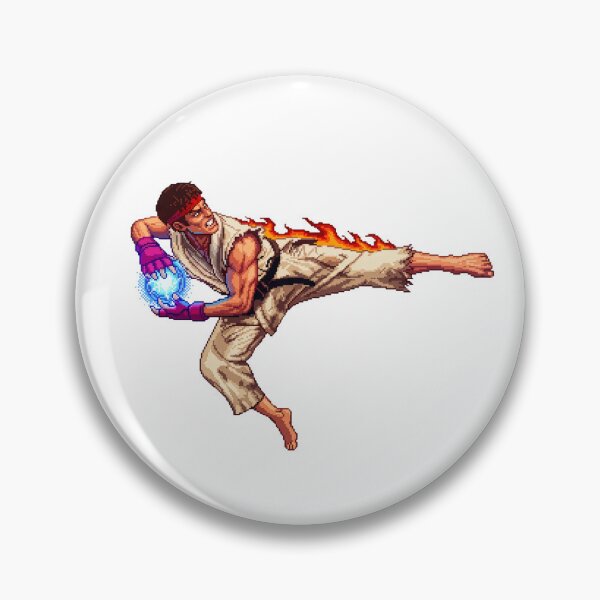 Item preview, Ryu Flying Hadoken 2026 Street Fighter Pixel Art designed and sold by Ctrl+AltGalaxy.