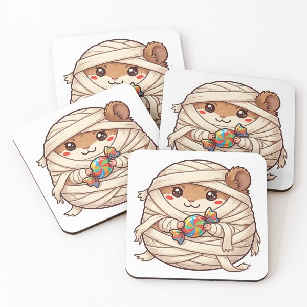 Item preview, Candy Mummy Hamster – Cute Halloween Candy Sticker designed and sold by Stylestickers55.