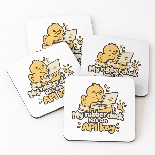 Item preview, My Rubber Duck Has an API Key – Cute Tech Duck Design designed and sold by ThreadQuirk.