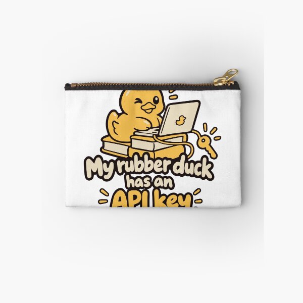 Item preview, My Rubber Duck Has an API Key – Cute Tech Duck Design designed and sold by ThreadQuirk.