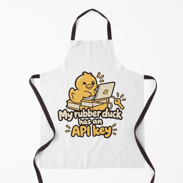Item preview, My Rubber Duck Has an API Key – Cute Tech Duck Design designed and sold by ThreadQuirk.