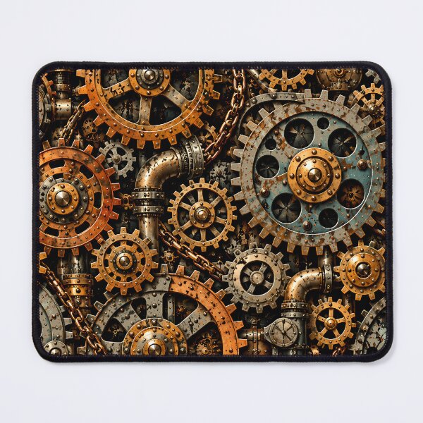 Item preview, Steampunk Industrial Aesthetic, Gears and Wheels in the Machine Pattern designed and sold by Itaya Art.