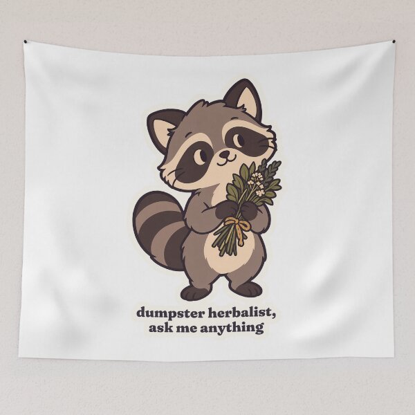 Item preview, Raccoon Witch Dumpster Herbalist Ask Me Anything designed and sold by OuqCreations.
