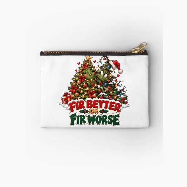Item preview, Fir Better or Fir Worse – Cute Christmas Tree Couple Love Pun designed and sold by SVALANART.