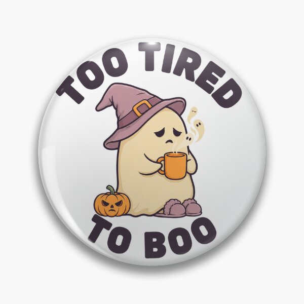 Item preview, Too Tired to Boo – Funny Halloween Coffee Ghost designed and sold by Roch-Roch.
