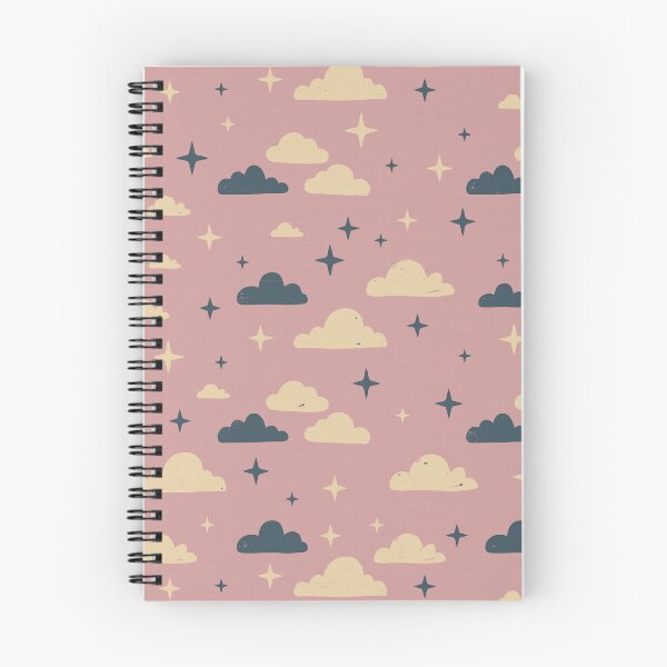 Item preview, Dusty Pink Celestial Clouds Whimsical Starry Night Dreams designed and sold by Pattique.
